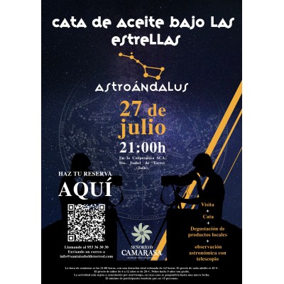 CATA DE ACEITE BAJO LAS ESTRELLAS